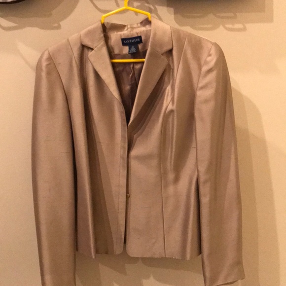Ann Taylor size 2 silk shantung jacket - Picture 3 of 6